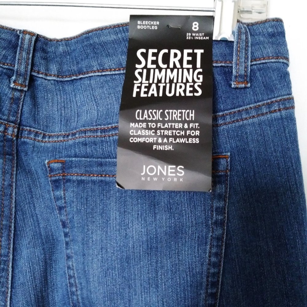 Jones New York Bleeker Bootcut Women's Jean Pants– Size 8 - Picture 8 of 11